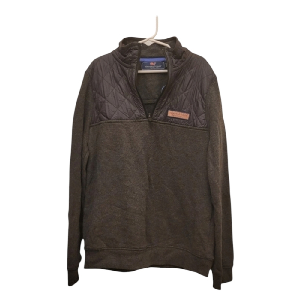 Vineyard Vines Martha's Hampton Dark Gray Zipup Jacket Size Small Unisex Kids
